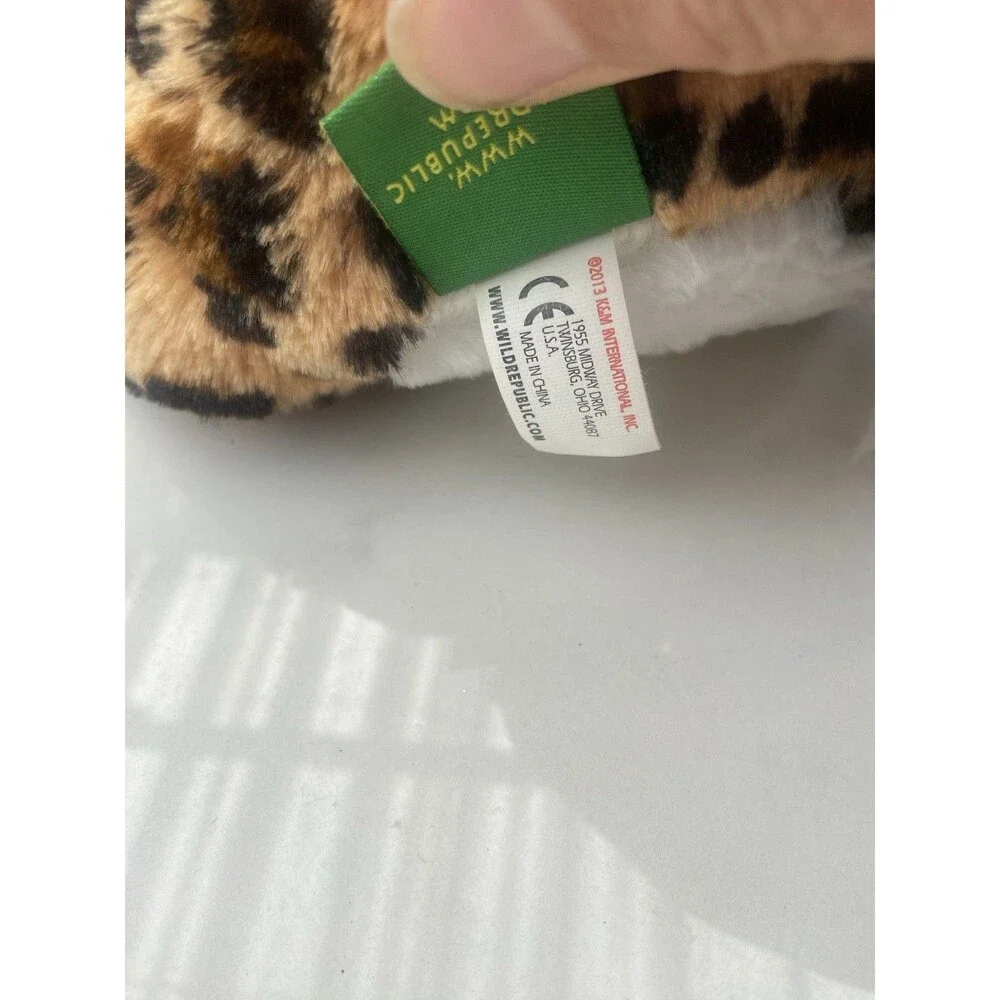 Wild Republic Leopard Cheetah Spotted Plush 9” Stuffed Animal Toy